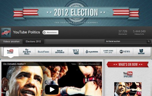 Obama vs. Romney im Live-Stream: YouTube zeigt die Presidential Debates