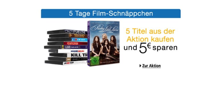 5 Tage Film-Schnäppchen bei Amazon