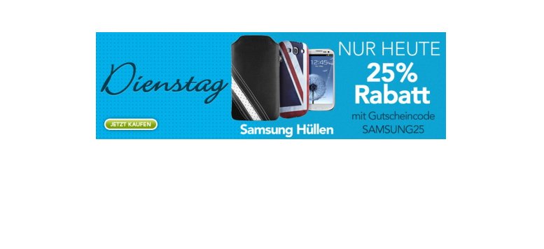 Proporta Aktion: 25 % Rabatt auf Samsung Hüllen
