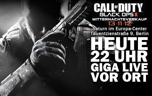 Call of Duty: Black Ops 2 Mitternachtsverkauf – GIGA LIVE vor Ort