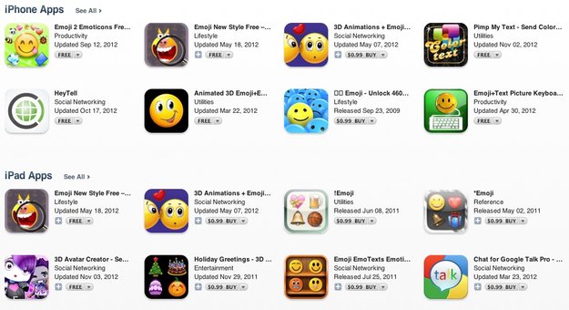Apple entfernt Emoji-Apps aus dem App Store