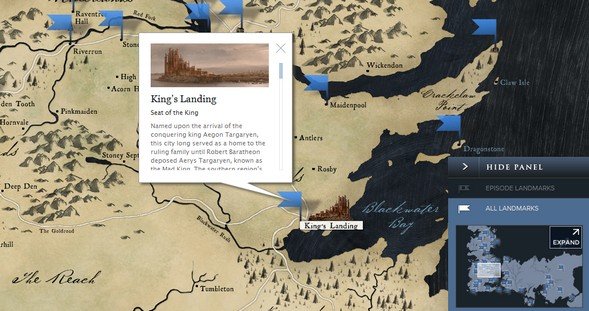 HBO: Game of Thrones Landkarte