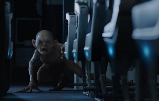 Der Hobbit: Flugzeug-Sicherheitsvideo mit Gollum und Peter Jackson
