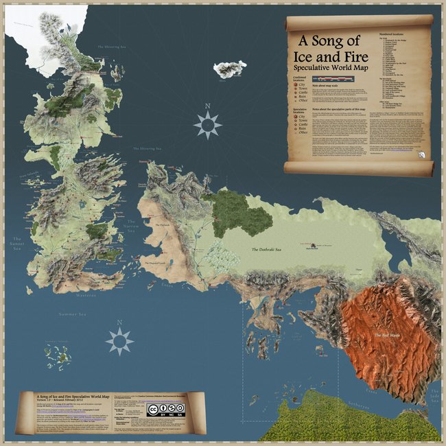 Game of Thrones-Landkarte