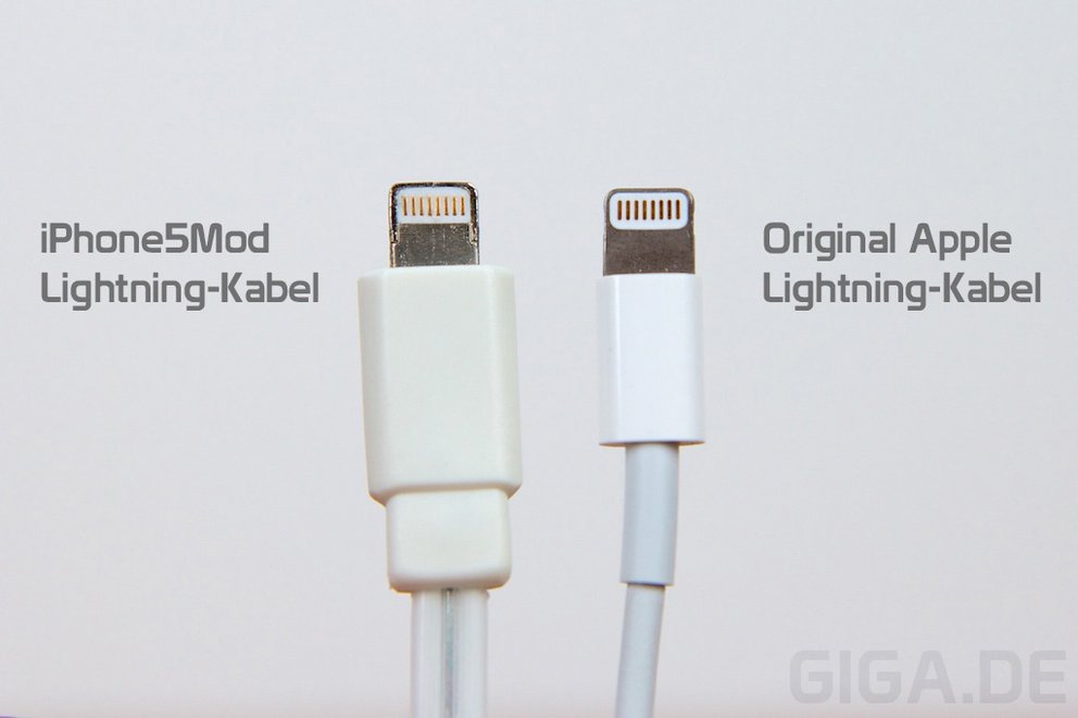 iOS 7 erkennt inoffizielle Lightningkabel, erlaubt sie aber