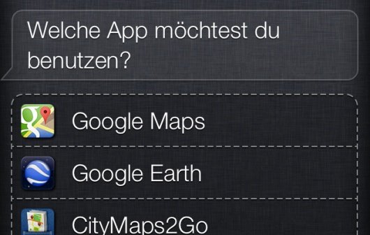 Google Maps: Routenplanung mit Siri