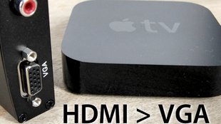 Apple TV 2 und 3 an VGA anschließen: Test Perimac HDMI zu VGA Konverter