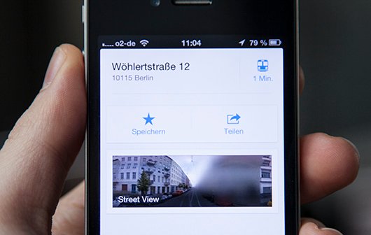 Street View in Google Maps App: Minitipp