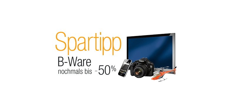 Amazon bietet B-Ware nochmal mit bis zu 50 % Rabatt an