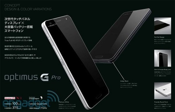 LG Optimus G Pro – 5"-Full-HD-Androide mit Quad-Core-CPU und großem Akku