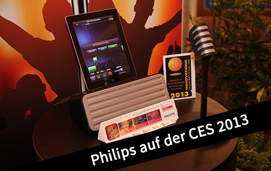 CES 2013: Philips Lightning-Docks, iPad-Karaoke und Soundbar