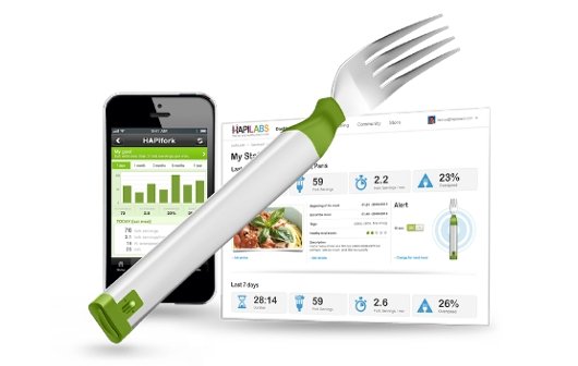 Gabel mit iPhone-App: Hapifork