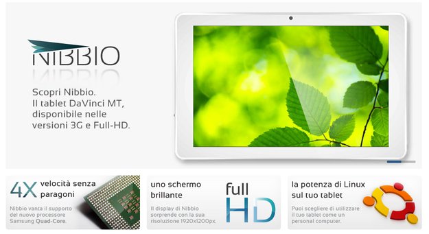 Nibbio: 10-Zoll-Tab mit Full-HD, Quad-Core und Android/Ubuntu-Dualboot