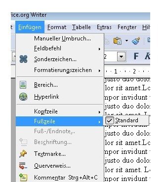 openoffice-fusszeile-einrichten