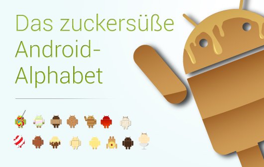 Exklusiv: Das zuckersüße Android-Alphabet
