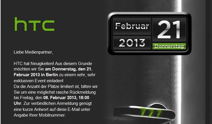 HTC lädt zum sehr, sehr exklusiven Event in Berlin
