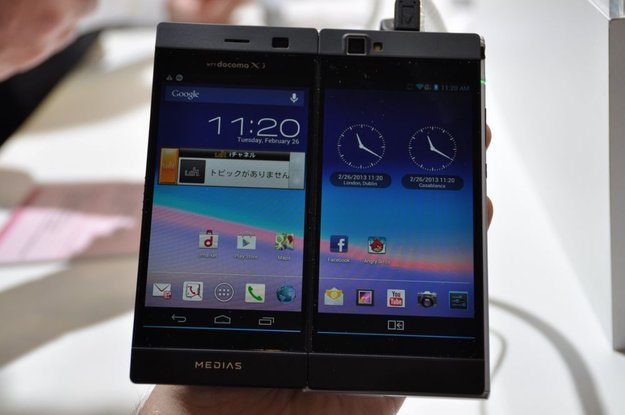 MWC 2013: NEC Medias W N-05E: Das Android-Smartphone mit zwei Displays