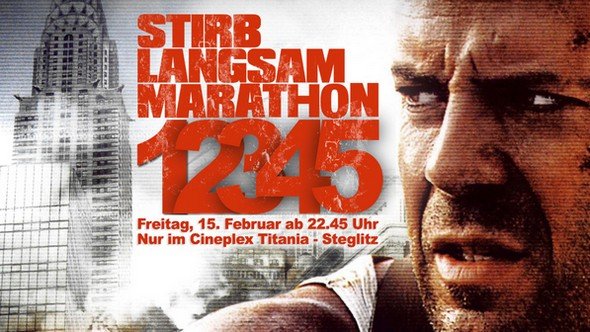 Cineplex zeigt alle Stirb-Langsam-Teile im Marathon - der Countdown läuft!
