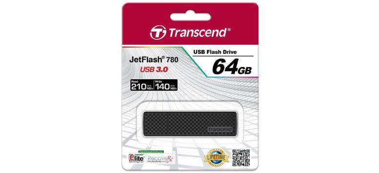 Transcend JetFlash 780 USB-Stick mit 64 GB und USB 3.0 für 48,90 Euro