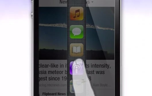 iOS 7 Konzept: Schnelles Wechseln zwischen Apps