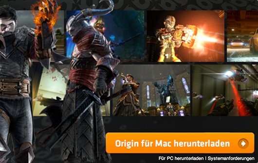 EA Origin für Mac: Steam-Konkurrent startet mit Angeboten