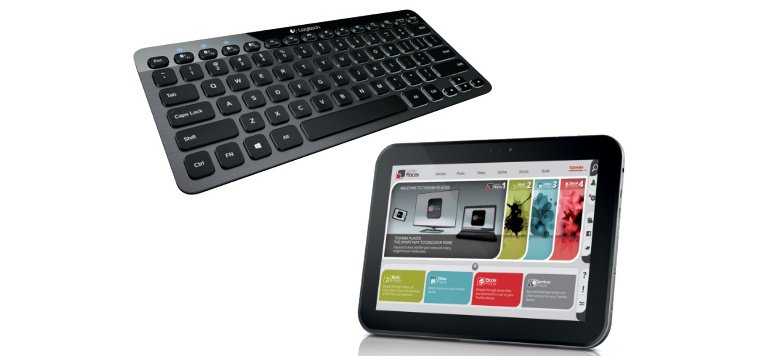 Osterrabatte: Logitech Bluetooth Keyboard und Toshiba AT300-101