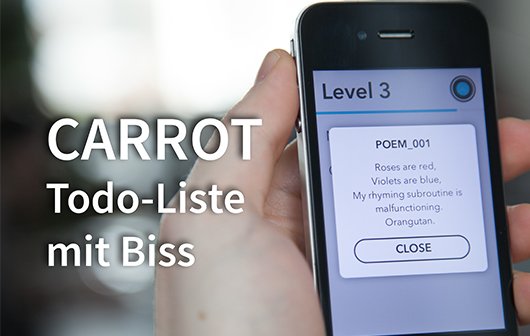 CARROT: Todo-Liste mit bissiger Attitüde