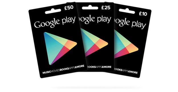 Play Store Geschenkkarten auf dem Weg nach Europa