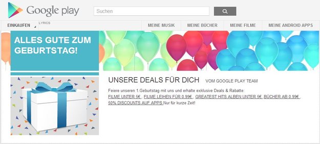 Schnäppchen im Play Store – Happy Birthday