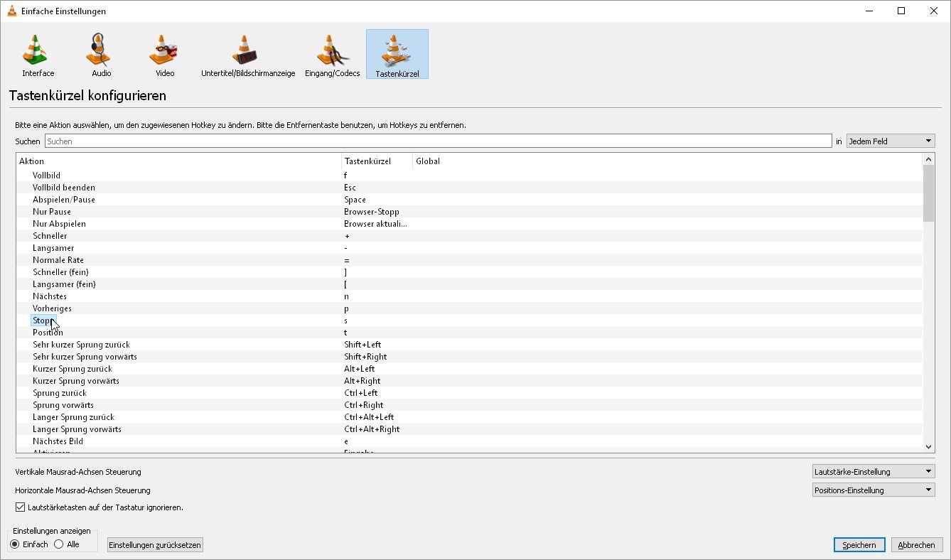 vlc media player keyboard shortcuts