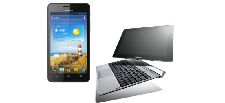Osterrabatte: Huawei Ascend G 615 und Lenovo Idea Tablet S2110A + Tastatur Dock