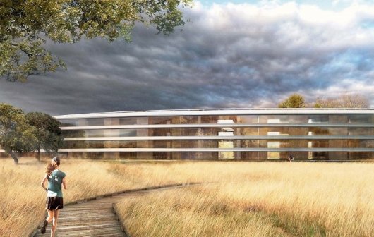 Apples UFO-Campus: Überarbeitete Pläne zeigen Details des Umlands