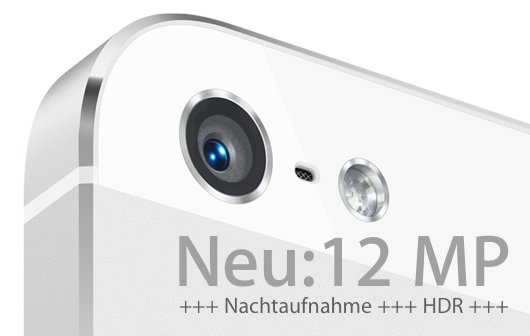 iPhone 5S: 12-Megapixel-Kamera und verbesserte Nachtaufnahme