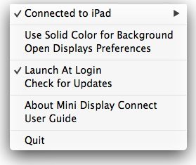 Mini Display - Begleit-App für Mac