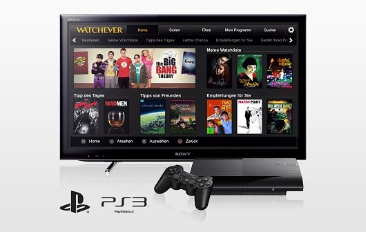 Watchever: Streaming-Dienst jetzt auch auf der PS3 verfügbar