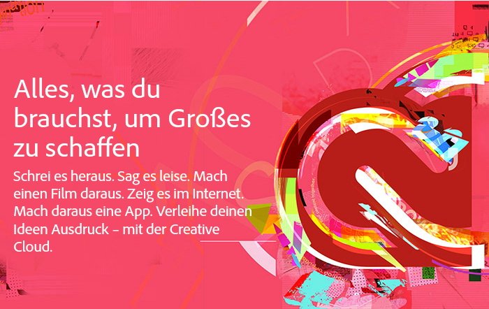 Adobe Creative Cloud Student and Teacher Edition für 19,99 Euro im Monat