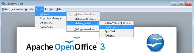 OpenOffice JavaScript