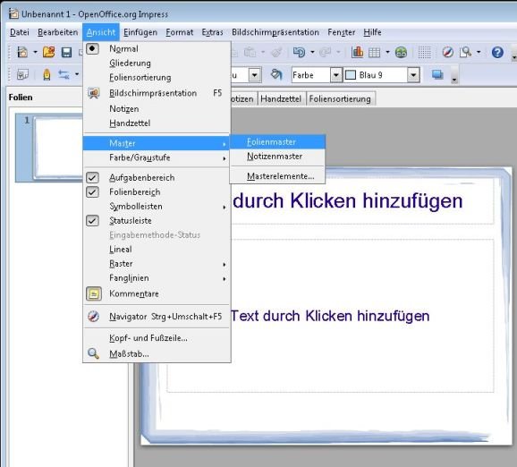 Wie Man In Openoffice Masterseiten Anlegen Kann