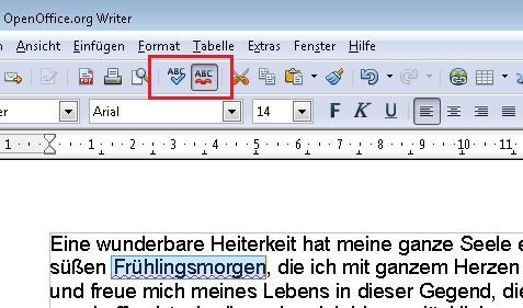 OpenOffice Rechtschreibprüfung aktivieren