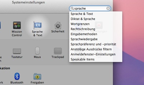 OS X: Sprache & Text - die Einstellungen im Überblick