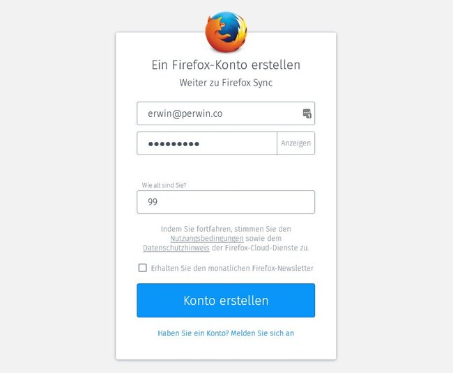 firefox-sync-konto-erstellen