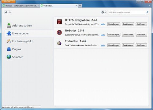 Firefox Tor Browser deaktivieren
