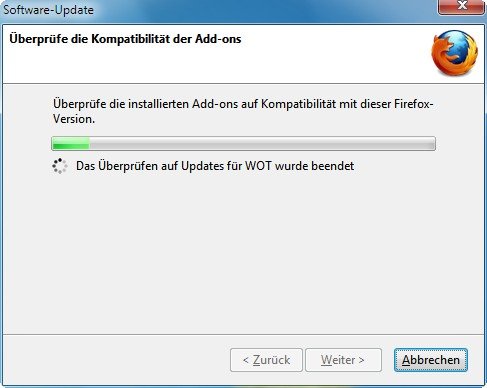 Mozilla Firefox Update Addons