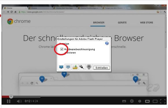 Google Chrome Vollbild Screenshot