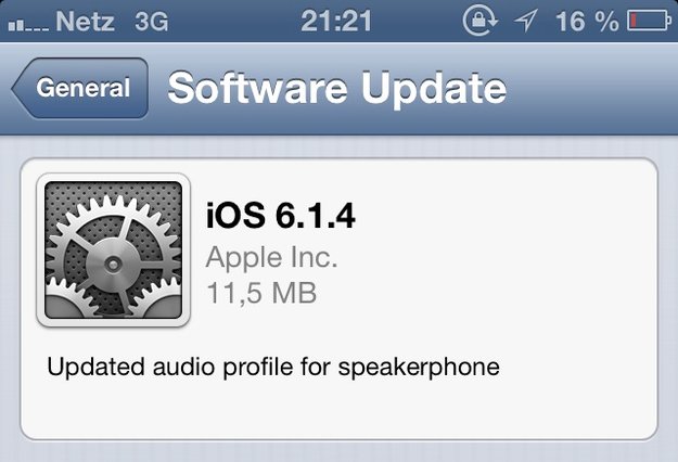 iPhone 5: iOS 6.1.4 bringt neues Audio-Profil für Lautsprecher