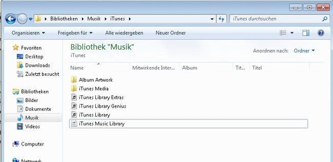 iTunes deinstallieren