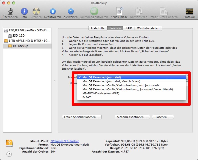 Mac Festplatte Oder Partition Formatieren So Geht S