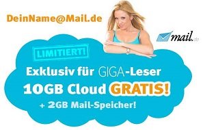 10GB Cloud gratis exklusiv für Giga-Leser