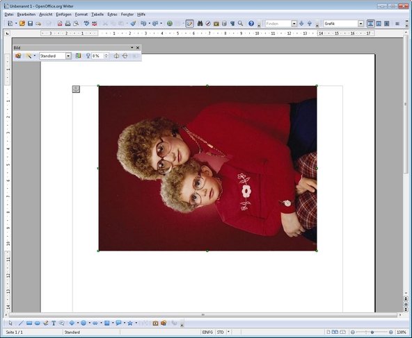 OpenOffice Bild drehen falsch herum