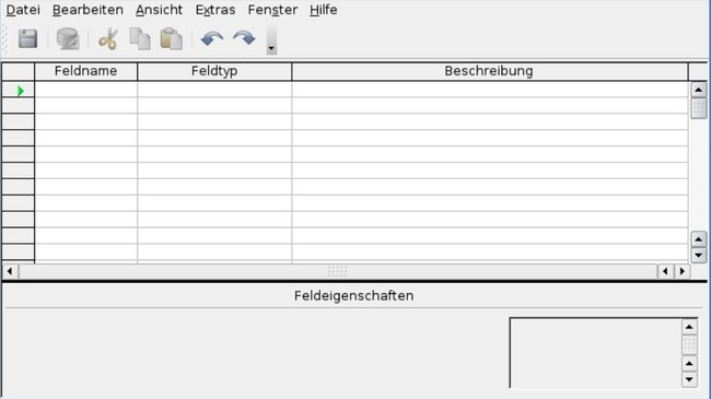 OpenOffice Datenbank Screenshot